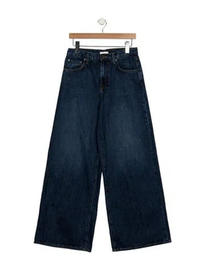 Pre-owned Twp High-rise Wide Leg Jeans In Blue