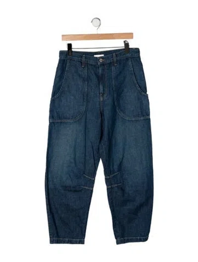 Pre-owned Twp High-rise Wide Leg Jeans In Blue