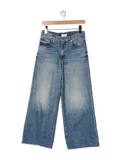 Pre-owned Twp High-rise Wide Leg Jeans In Blue
