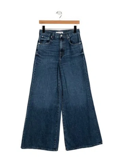 Pre-owned Twp High-rise Wide Leg Jeans In Blue