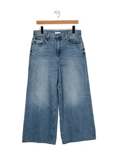 Pre-owned Twp High-rise Wide Leg Jeans In Blue