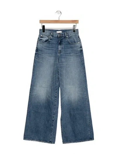 Pre-owned Twp High-rise Wide Leg Jeans In Blue