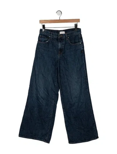 Pre-owned Twp High-rise Wide Leg Jeans In Blue