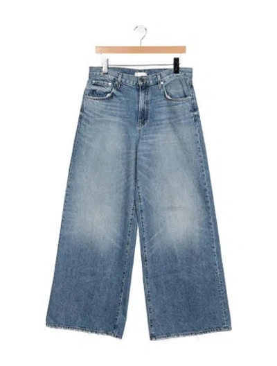 Pre-owned Twp High-rise Wide Leg Jeans In Blue
