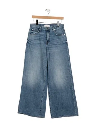 Pre-owned Twp High-rise Wide Leg Jeans In Blue