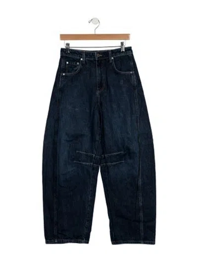 Pre-owned Twp High-rise Wide Leg Jeans In Blue