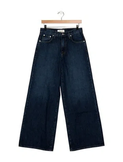 Pre-owned Twp High-rise Wide Leg Jeans In Blue