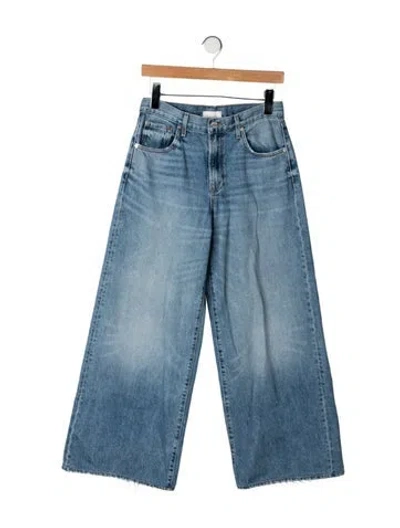 Pre-owned Twp High-rise Wide Leg Jeans In Blue