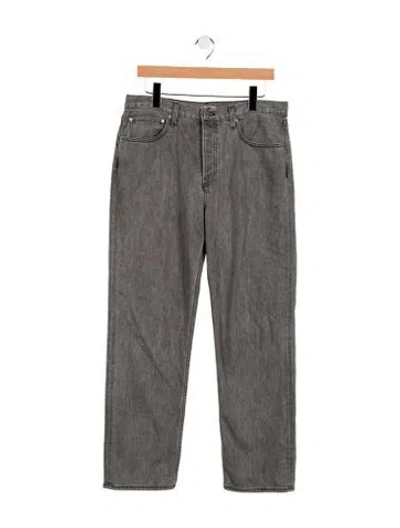 Pre-owned Twp High-rise Wide Leg Jeans In Gray