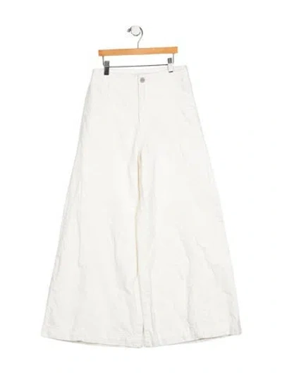 Pre-owned Twp High-rise Wide Leg Jeans In Neutral