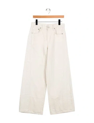 Pre-owned Twp High-rise Wide Leg Jeans In Neutral