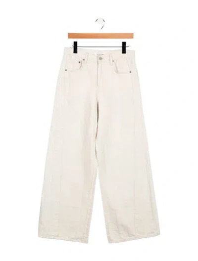 Pre-owned Twp High-rise Wide Leg Jeans In Neutral