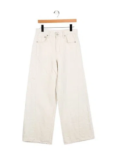 Pre-owned Twp High-rise Wide Leg Jeans In Neutral