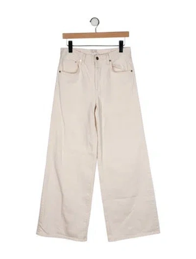 Pre-owned Twp High-rise Wide Leg Jeans In Neutral