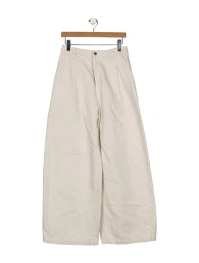 Pre-owned Twp High-rise Wide Leg Jeans In Neutrals