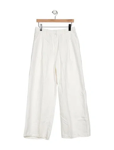 Pre-owned Twp High-rise Wide Leg Jeans In Neutrals