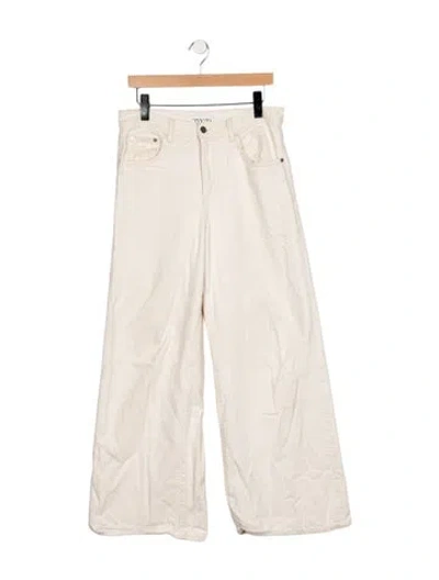 Pre-owned Twp High-rise Wide Leg Jeans In Neutrals