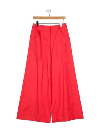 Pre-owned Twp High-rise Wide Leg Jeans In Orange