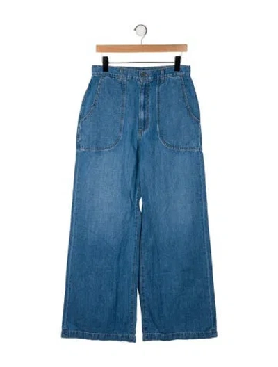 Pre-owned Twp High-rise Wide Leg Jeans W/ Tags In Blue