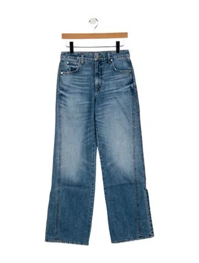 Pre-owned Twp High-rise Wide Leg Jeans W/ Tags In Blue