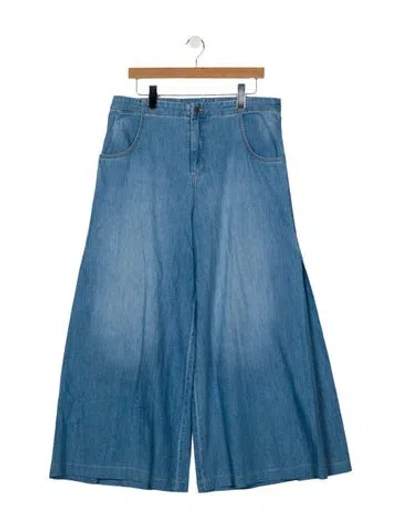 Pre-owned Twp High-rise Wide Leg Jeans W/ Tags In Blue