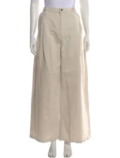 Pre-owned Twp High-rise Wide Leg Jeans W/ Tags In Neutral