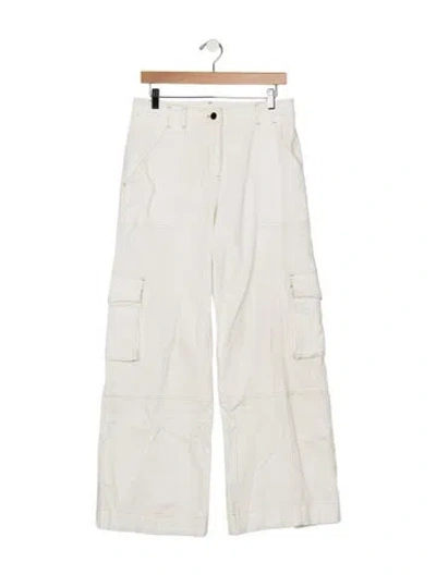 Pre-owned Twp High-rise Wide Leg Jeans In White