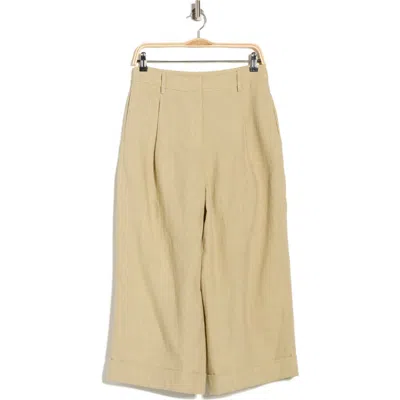 Twp Houston St. Linen Wide Leg Pants In Brown