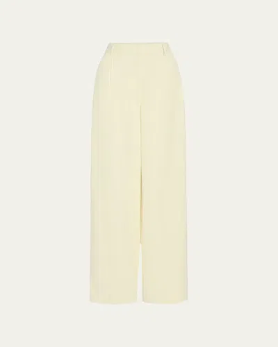 Twp Hudson St Pants In Coated Viscose Linen In Neutral