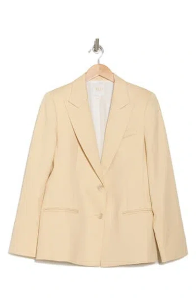 Twp Husband Peak Lapel Blazer In Butter