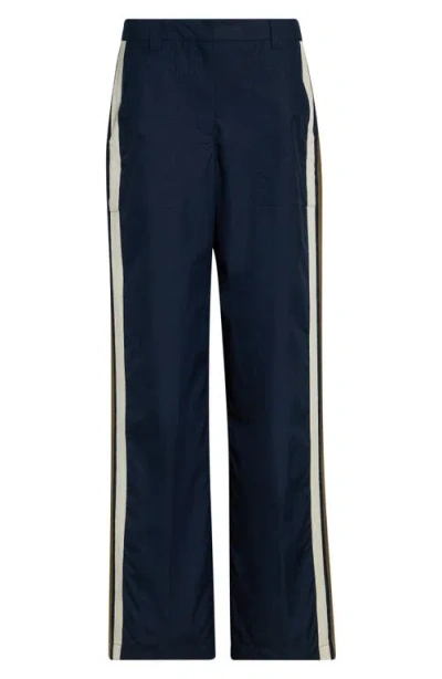 Twp Isabelle Side-stripe Trousers In Blue