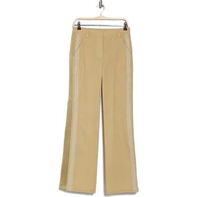Twp Izzy Stripe Cotton Blend Pants In Sage