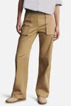 Twp Isa Side Stripe Stretch Twill Pants In Brown