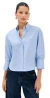 Twp J. D. Button Down Shirt Blue In Blue