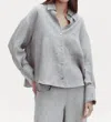 TWP J. D. SHIRT IN LIGHT HEATHER GREY