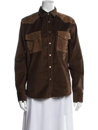 Pre-owned Twp Jacket In Brown