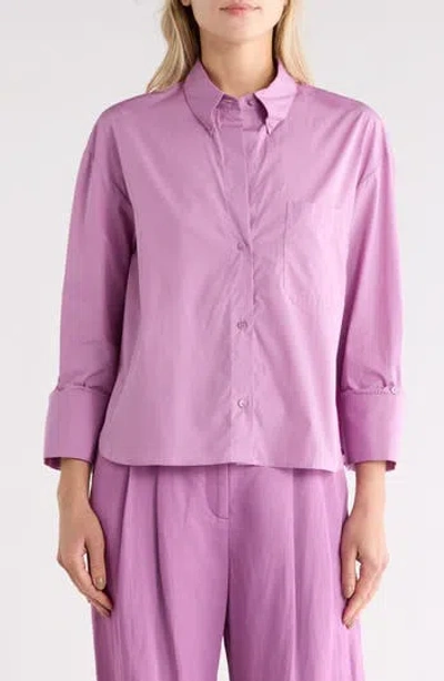 Twp J.d. Cotton Button-down Shirt In Pink