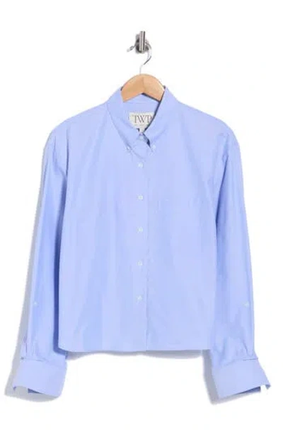 Twp J.d. Cotton Shirt In Blue