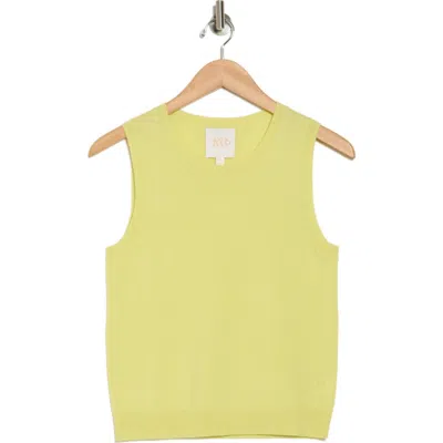 Twp Jenny's Cashmere Sweater Tank In Canary