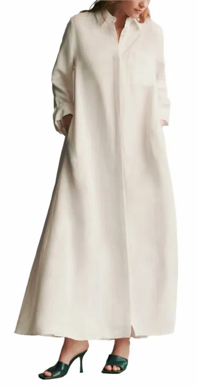 Twp Lazy Hazy Days Of Summer Dress In Bone In White