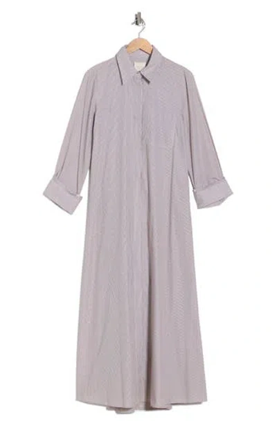 Twp Jenny's Cotton Shirtdress In Gray