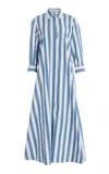 Twp Jennys Cotton Gown In Stripe