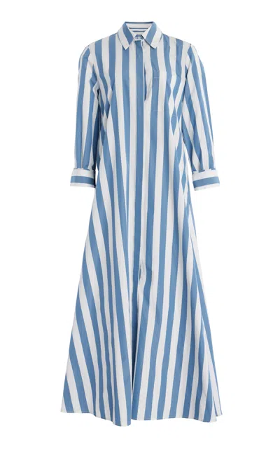 Twp Jennys Cotton Gown In Stripe
