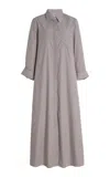 Twp Jennys Cotton Maxi Shirt Dress In Stripe
