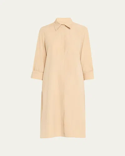 Twp Jennys Gown Maxi Shirtdress In Beige