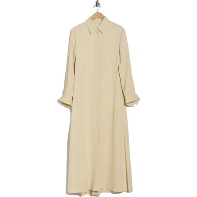 Twp Jennys Long Sleeve Shirtdress In Gold