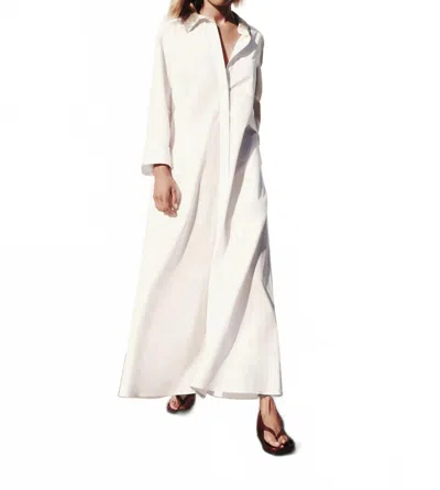 Twp Jennys Maxi Shirt Dress In White