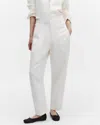 Twp Jetties Beach Pants With Fly Front In Bone In White