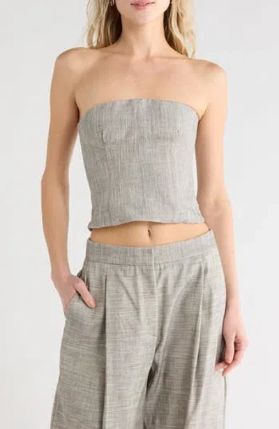 Twp Jillian Bustier Top In Gray