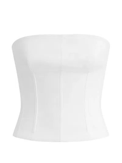 Twp Jillian Bustier Top In White